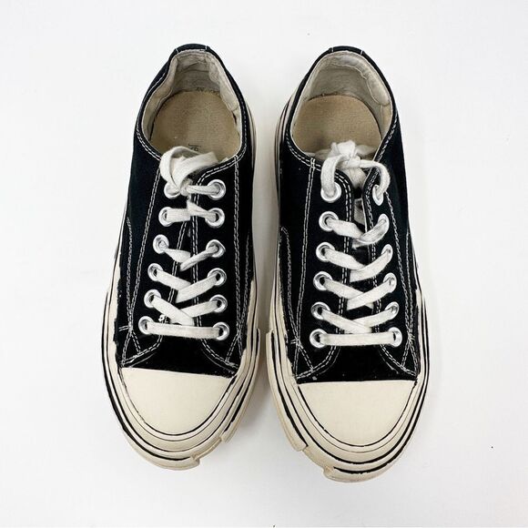 Jeffrey Campbell Endorphin Platform Canvas Sneakers Black Size 8 - Picture 2 of 8